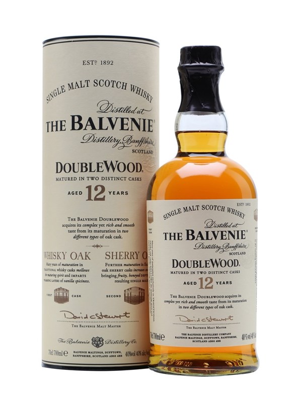 Balvenie
12 Year Old DoubleWood
Speyside Scotch Single Malt Whisky